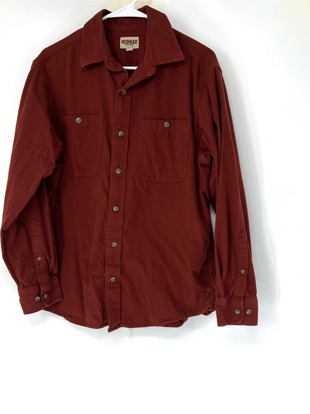 Redhead men’s button down flannel shirt medium
